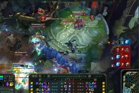 英雄联盟LOL：无限火力都挂机？横跨全图拖出来殴打