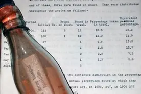 海中漂了108年!科学家制最古老瓶中信被发现图片