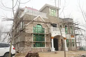 晒晒我家农村别墅，580平60万门窗外墙全做好，全村我家最漂亮！视频封面