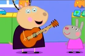 小猪佩奇，大家一起去上幼儿园，羚羊夫人教大家唱好听的歌曲