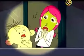 大耳朵图：家里停电了，妈妈看到家里来了个怪人，吓得大喊救命