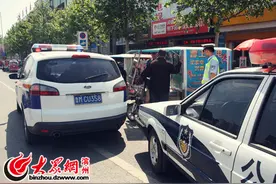 电动三轮占道拉客 博兴交通与交警联合整治图片