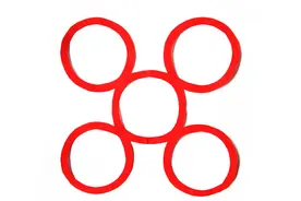 剪纸——五个圆圈绕圈圈，圈圈绕绕五个圆，五环系列剪纸送给你