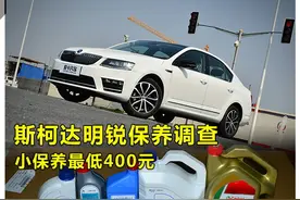 小保养最低400元 斯柯达明锐保养调查图片