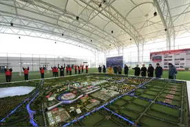 #（社会）（5）山东滨州：足球小镇过寒假图片