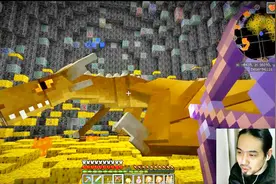 我的世界龙骑士78 每日杀龙 金字塔下有黄金火龙，杀，取火龙蛋