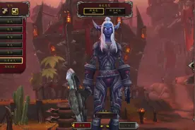 魔兽世界：新种族夜之子创建画面，女的好看，男的就异形一个