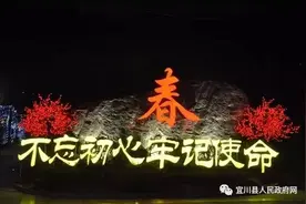 「延安过大年」“牡丹”花开，彩灯摇曳，宜川小城“年夜”美图片
