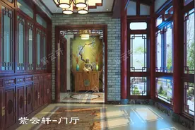 扬州复式楼现代中式装修图  雅室兰香，自在随意