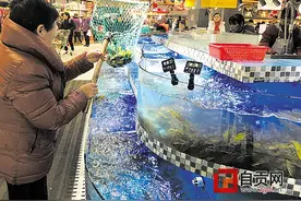 春节水产市场海鲜大唱主角 超市销售鳄鱼肉吸睛十足图片