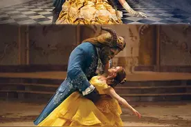 真人拍照演绎《美女与野兽》浪漫故事图片