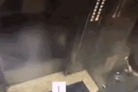 服了！看看熊孩子独自在电梯里都干了什么，差点把自己坑了！图片