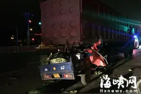 长乐一电三轮追尾货车 17岁驾驶员不幸身亡图片