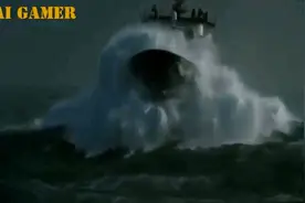 第一视角，在万吨巨轮上冲破巨浪的震撼画面视频封面