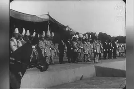 袁世凯死后，1917年黎元洪担任大总统后首次在北京阅兵珍贵视频