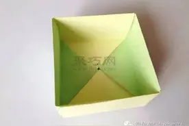 如何手工折纸正方形盒子 正方形纸盒折法图解图片