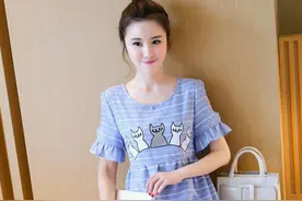 准妈咪们，拥有一件这样的孕妇裙，让你留下一段美好的孕期回忆哦图片