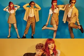 乐童音乐家拍个性大片 穿兄妹装恶搞图片