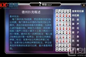 kk德州牌型攻略 kk德州新手游戏规则介绍图片
