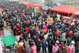 童年赶农村庙会的时光图片