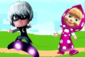 少儿早教英语儿歌 开心超人雷迪玛莎 一起唱歌跳舞