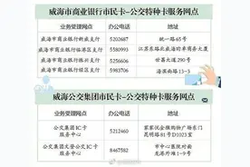 想办公交特种卡的威海市民看好了 审核专柜有调整！图片