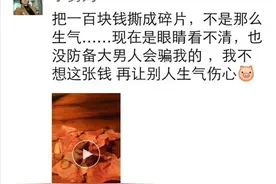 别人拿假钱骗我，我不能，我良心上过不去图片