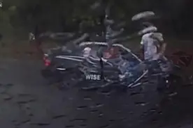 车祸视频告诉你为什么要系安全带，切记