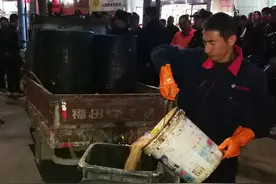 猪场一直拿泔水喂猪 宝鸡绝大数餐厨垃圾流向养猪场图片