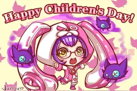 手绘《王者荣耀》小安琪拉陪你过六一，有福利呦！图片