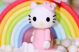 一步一步分解，教你如何制作翻糖HelloKitty！图片
