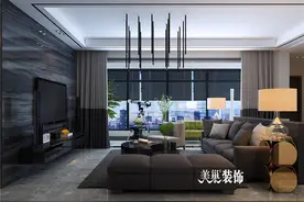 摩登又现代的港式风，郑州亚太明珠125平小资装修图片