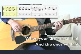 适合初学者！吉他指弹教学 梦龙乐队 Demons附谱 摇滚 流行 乐队视频封面