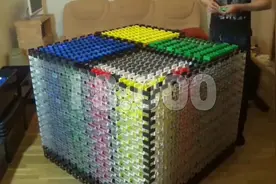 18000多米诺骨牌世界纪录，最大的立方体，看着真解压视频封面