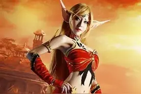 cos正片——WOW魔兽世界血精灵 星元素摄影图片