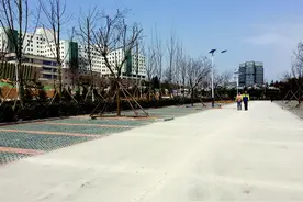 去青大附院东院区车可停这 生态停车场今投用图片