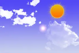 PS教程-如何用PS制作蓝天白云红太阳图片