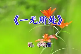 伤感新歌《一无所处》可能是脆弱的心太糊涂了