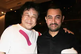 张俊以会见对华形象大使、印度著名演员阿米尔·汗图片