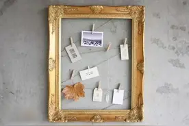 装饰改造——这三样衣服夹子+麻绳+镜框改造——创意个性相框图片