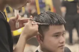 大脸男生剪齐刘海，很霸气