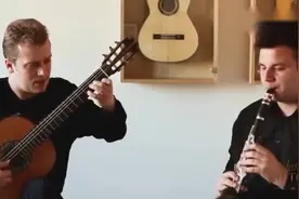 古典吉他与单簧管合奏《D小调奏鸣曲》，好听！