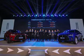 补贴后售价25.98万起 插电混动豪华SUV WEY P8上市图片
