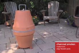两个大花盆做的烧烤炉说烤就烤视频封面