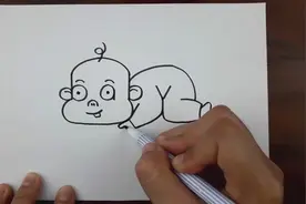 如何用婴儿画纸涂鸦艺术画婴儿