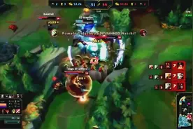 LOL北美第一瞎子李青隔墙回旋踢，对面小伙伴跪服的五体投地！图片