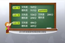 湖南公布2018年高考录取分数线，文科一本569分，理科一本513分视频封面