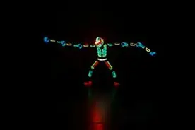 盟云移软全息创作AR作品 《骷髅荧光舞表演》发布图片