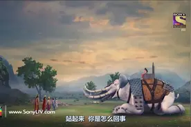 天帝因陀罗的坐骑神象居然驼不动小小年纪的伽内什！