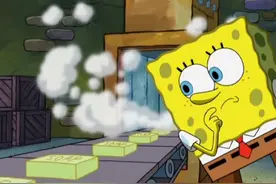 海绵宝宝来到蟹老板家地下室，看到蟹黄堡转变成香皂视频封面